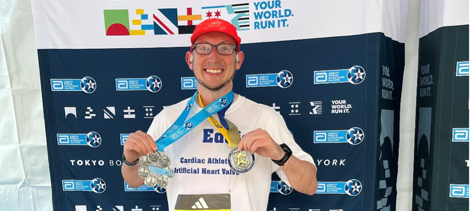Heart valve recipient makes marathon history

