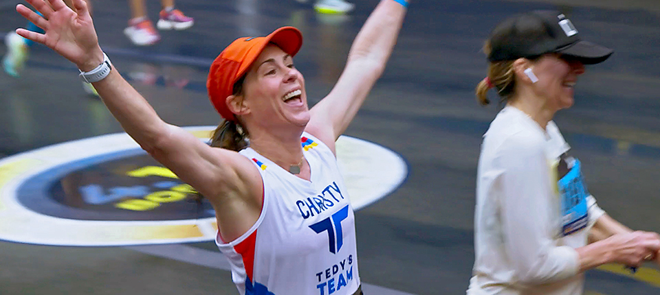 Finishing her 16th Marathon, 20 Years Post-Stroke