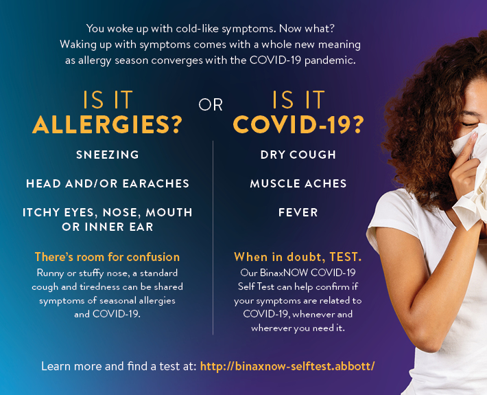 The question of the season: covid-19 or allergies?