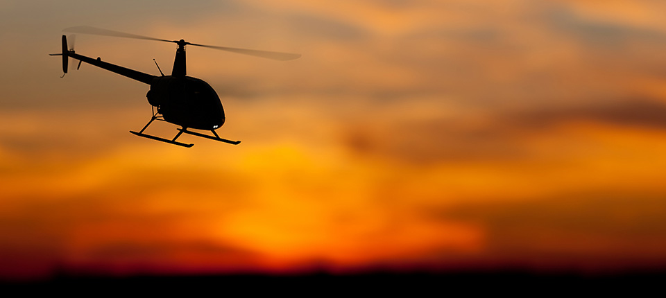 3D rendering of helicopter at sunset; Shutterstock ID 719495953; PO: 123