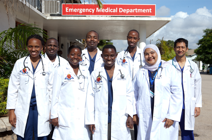 In 2013, the first class of emergency medicine residents graduated in Tanzania. 